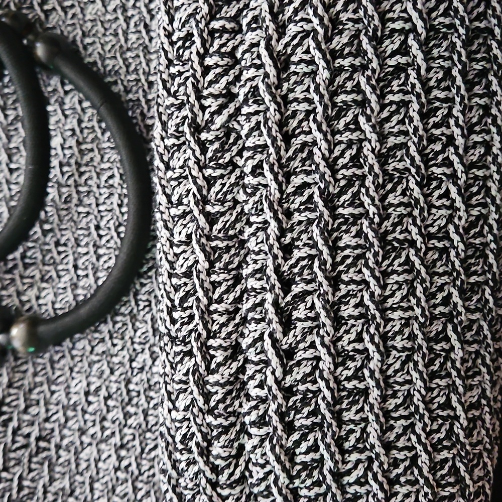Daisy Crochet By Anna Handmade  TOTE BAG Black And White Limited Edition - Picture 7 of 8